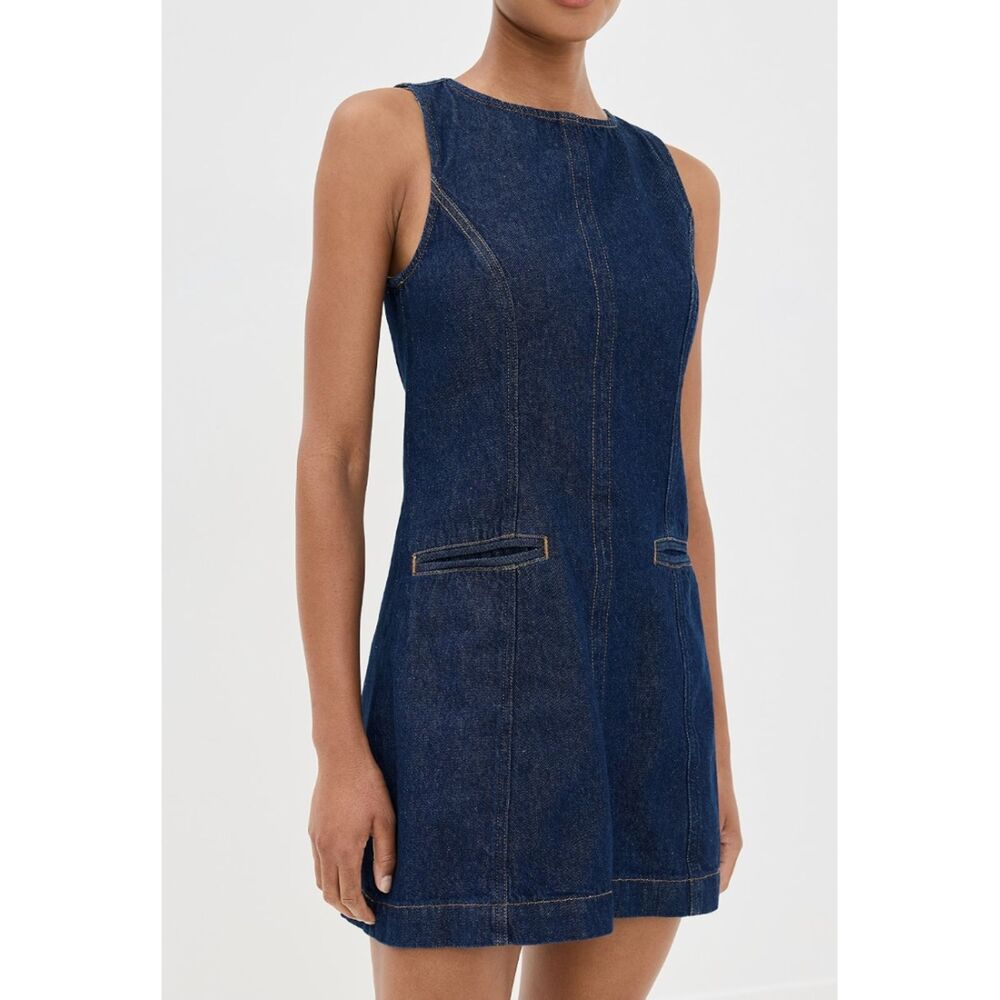 Reformation Citron Denim Mini Dress  Citron Denim Mini Dress